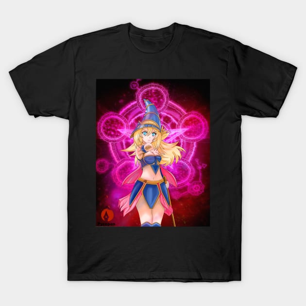 Dark Magician Girl T-Shirt by Pyropen